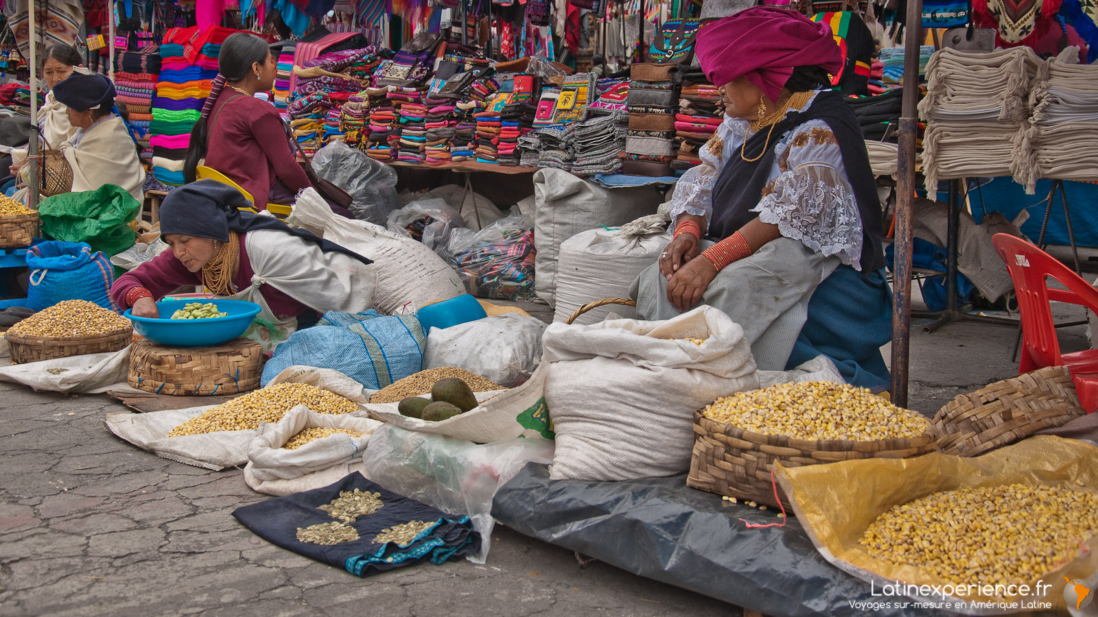 Equateur - Marché Otavalo - Epices - Latinexperience voyages
