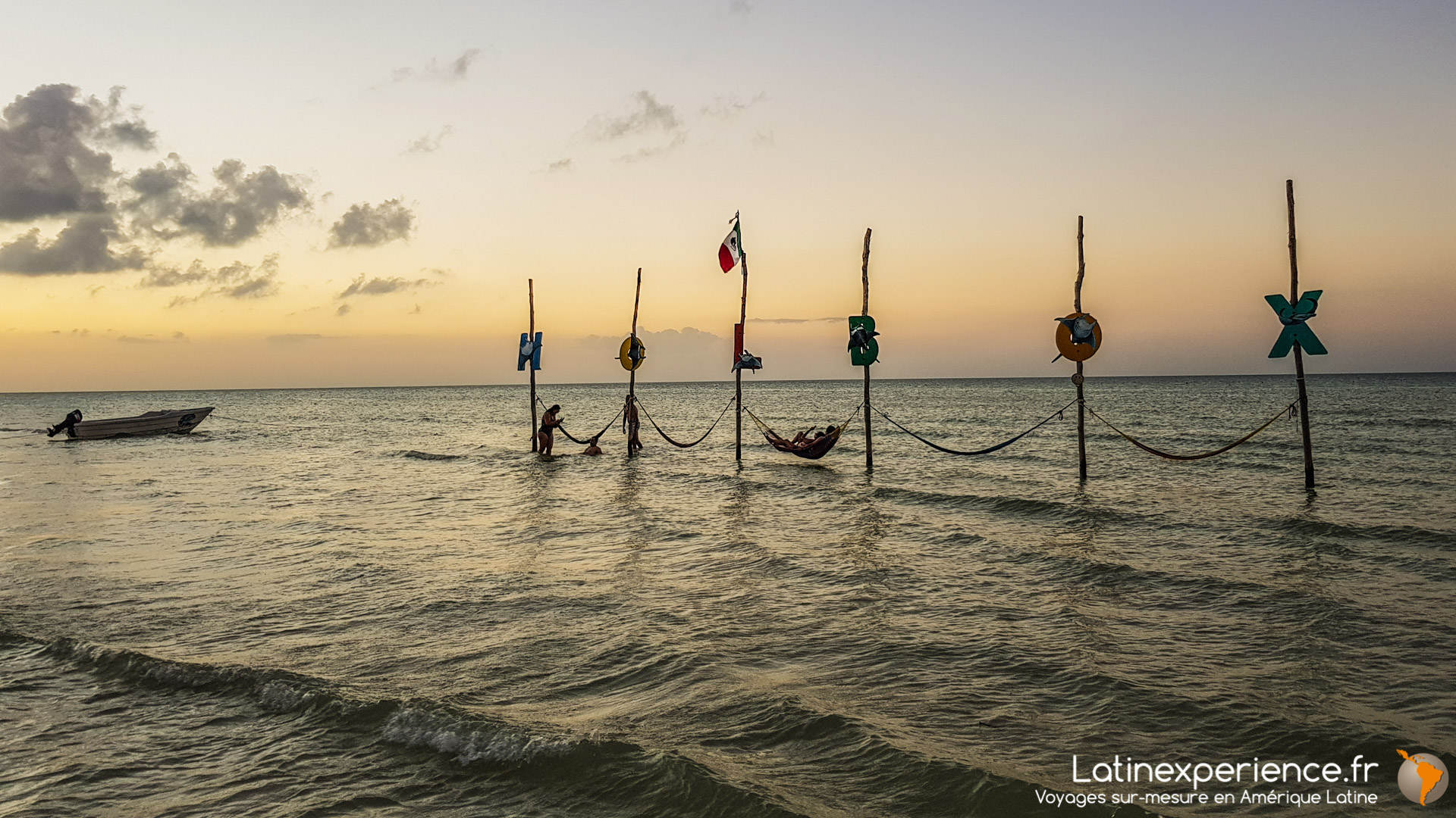 Séjour Mexique - Holbox - Hamacs dans l'eau - Latinexperience voyages